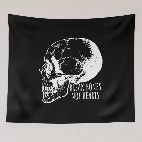 Item preview, Broken skull- Break bones not hearts designed and sold by Creative Life.