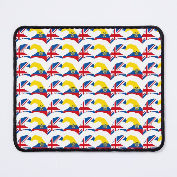 Item preview, We Heart UK & Ecuador Patriot Flag Series designed and sold by Carbon-Fibre Media.