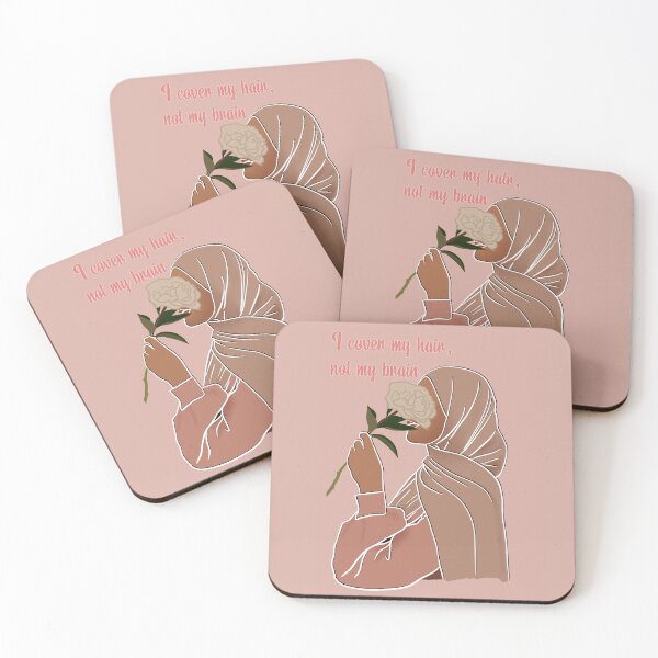 Item preview, I cover my hair not my brain - hijab muslim woman designed and sold by sweet dreamer.