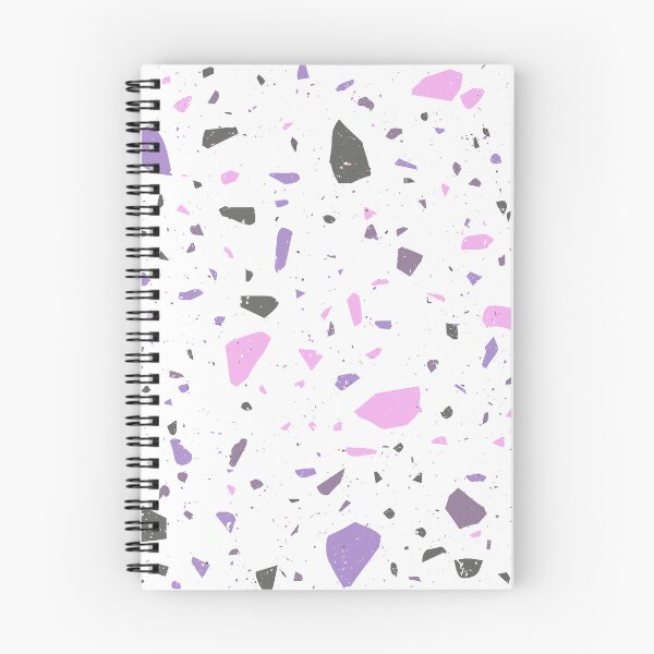 Item preview, White Terrazzo Pattern With Purple, Pink and Black Flecks  designed and sold by PurpleAdventure.