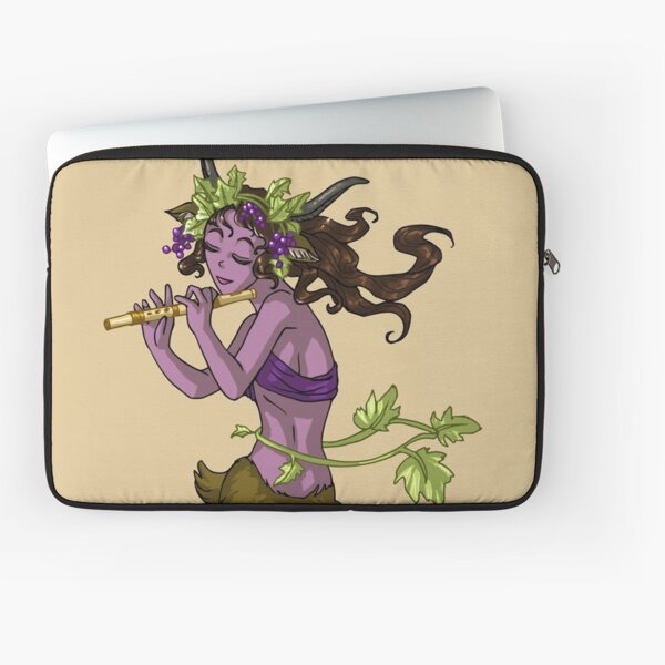 Dancing Female Satyr Playing Flute Girl MONSTER GIRLS Series I Laptop Sleeve