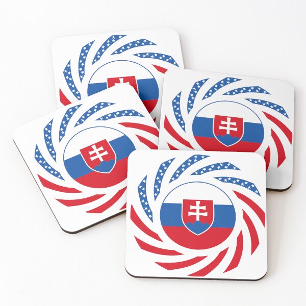 Item preview, Slovakian American Multinational Patriot Flag Series designed and sold by Carbon-Fibre Media.