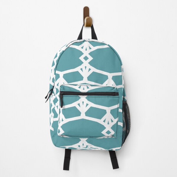 Item preview, Aqua and White Ornamental Shape Pattern 5 - Coloro 2022 Popular Color Turquoise Tonic 093-60-15 designed and sold by ColorOfTheYears.