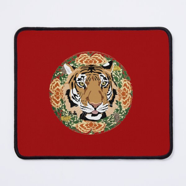 Item preview, Tiger with flowers, great gift idea for man and woman designed and sold by Reddiamond3 ⭐⭐⭐⭐⭐.