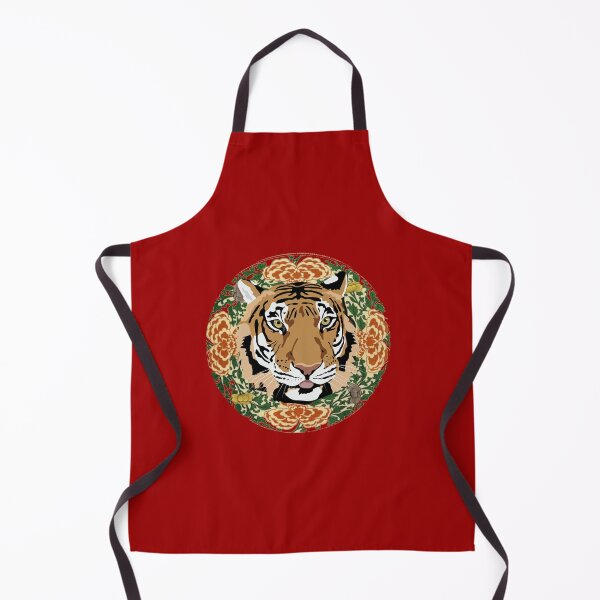 Item preview, Tiger with flowers, great gift idea for man and woman designed and sold by Reddiamond3 ⭐⭐⭐⭐⭐.