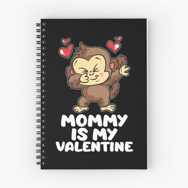 Artikelvorschau, Mommy Is My Valentine Cute Monkey entworfen und verkauft von Moonpie90.