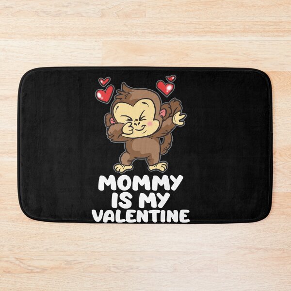 Item preview, Mommy Is My Valentine Cute Monkey  designed and sold by Moonpie90.