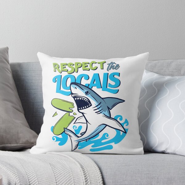 Item preview, Respect The Locals Shark Shirt, Shark designed and sold by graphic-genie.