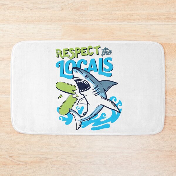 Item preview, Respect The Locals Shark Shirt, Shark designed and sold by graphic-genie.