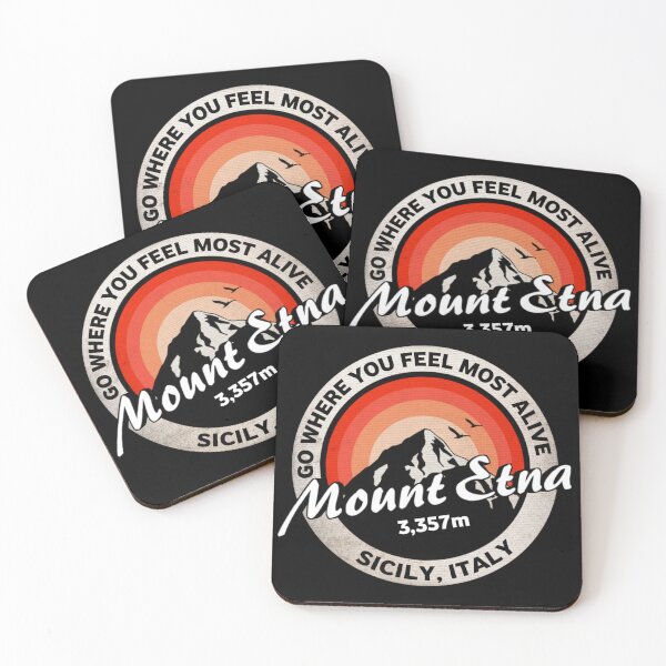 Item preview, Mount Etna, Sicily, Italy, Retro designed and sold by mountainfad.