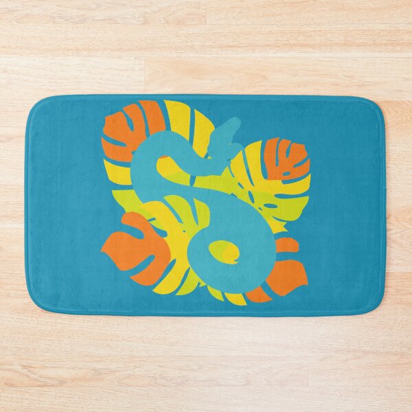 Item preview, Snake in Macaw Flame Colour Monstera Leaves designed and sold by Nerdynoods.
