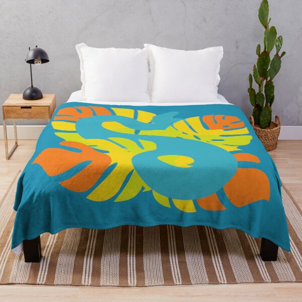 Item preview, Snake in Macaw Flame Colour Monstera Leaves designed and sold by Nerdynoods.