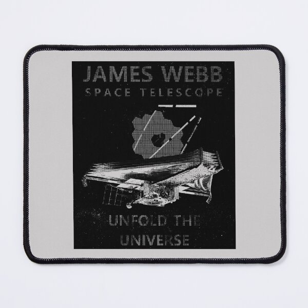 Item preview, JWST space telescope Unfold the universe (newsprint, black) designed and sold by SolidEarthArt.