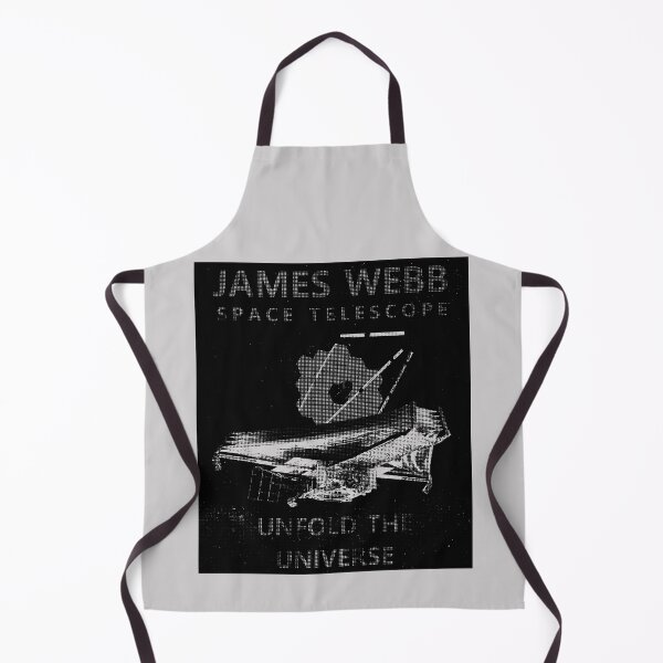 Item preview, JWST space telescope Unfold the universe (newsprint, black) designed and sold by SolidEarthArt.