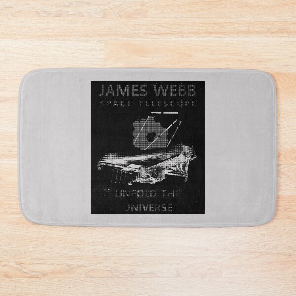 Item preview, JWST space telescope Unfold the universe (newsprint, black) designed and sold by SolidEarthArt.