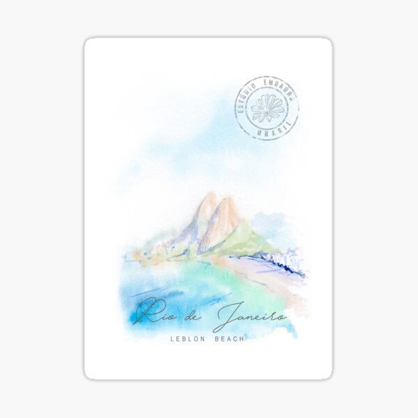 BRAZIL - RIO DE JANEIRO - Leblon Beach Sticker