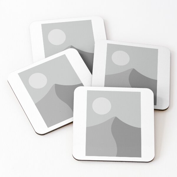 Item preview, Gray Abstract Sunset Landscape designed and sold by sohastickers.