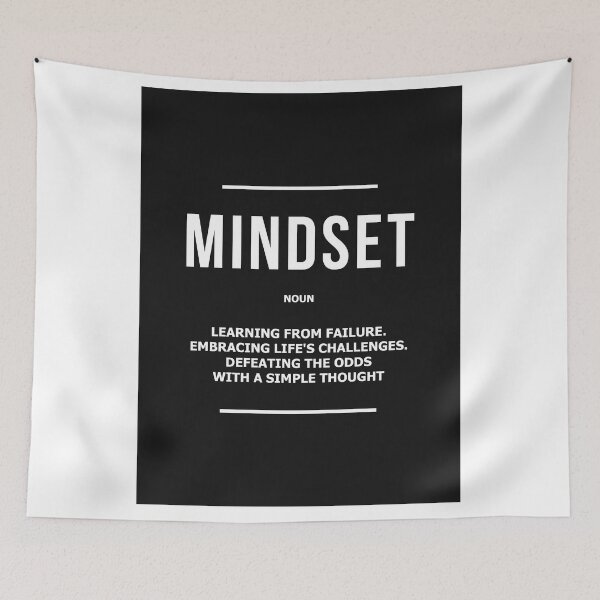 Item preview, Mindset Definition Mindset Noun Modern Art Motivational Mindfulness Quote designed and sold by SuccessHunters.