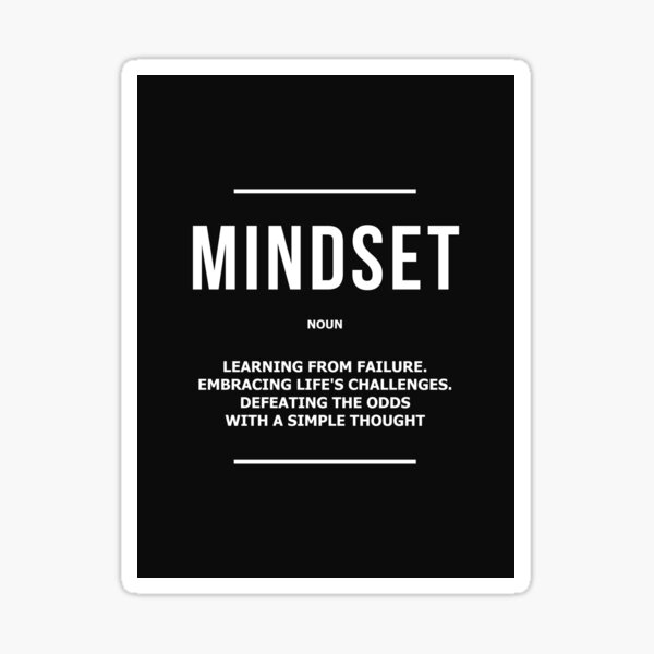 Item preview, Mindset Definition Mindset Noun Modern Art Motivational Mindfulness Quote designed and sold by SuccessHunters.