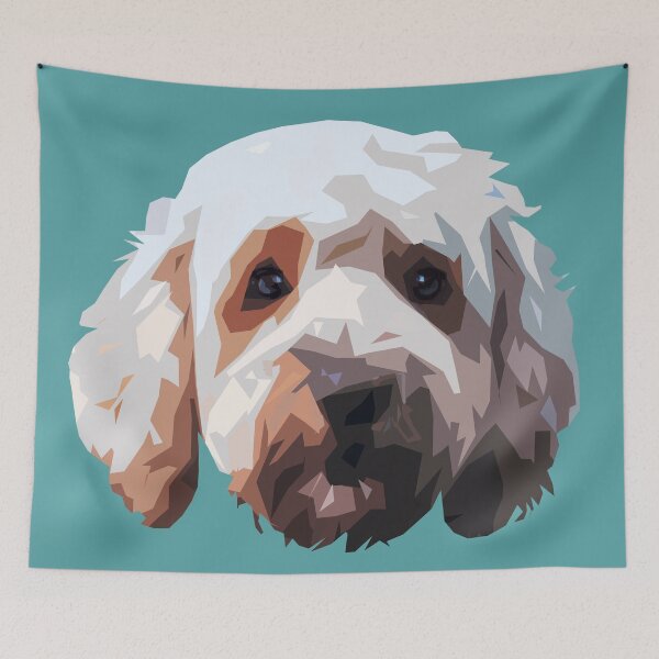 Item preview, Doodle Dog Pop Art - WPAP - Goldendoodle, Labradoodle, Cobberdog designed and sold by inkandmoth.