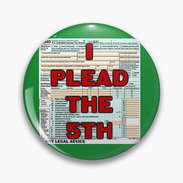 Item preview, IRS-I Plead the 5th designed and sold by EnuffGuff.