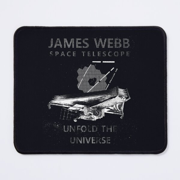 Item preview, JWST space telescope Unfold the universe (newsprint, white) designed and sold by SolidEarthArt.