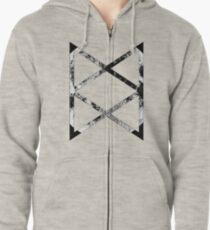 Sudadera con capucha y cremallera Secret Moon Base