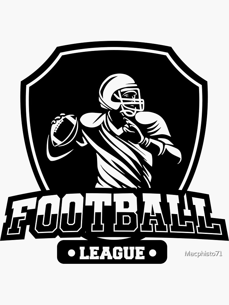 "American Football League Quarterback Sports" Sticker for Sale by