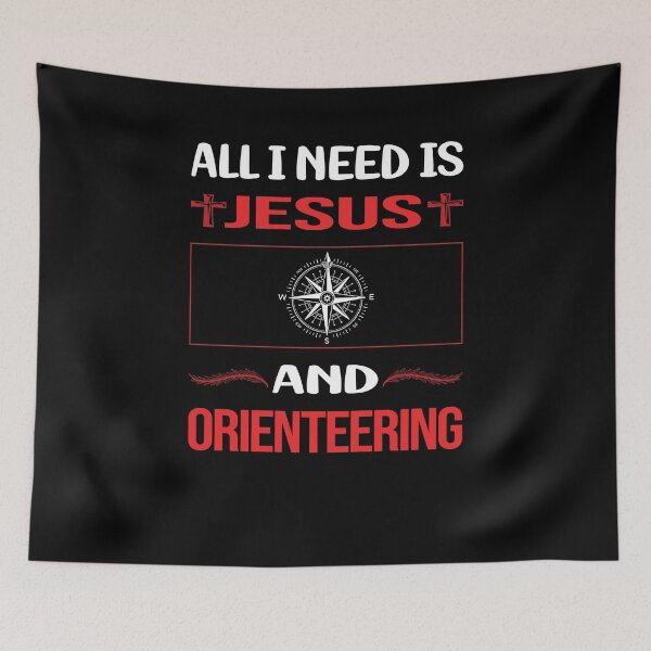 Item preview, Funny Jesus Orienteering Orienteer Navigation designed and sold by SunnyShop123.