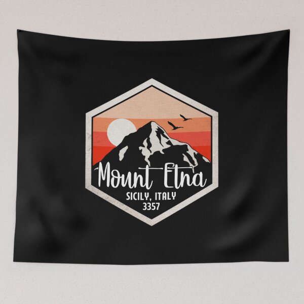 Item preview, Mount Etna, Sicily, Italy, Retro designed and sold by mountainfad.