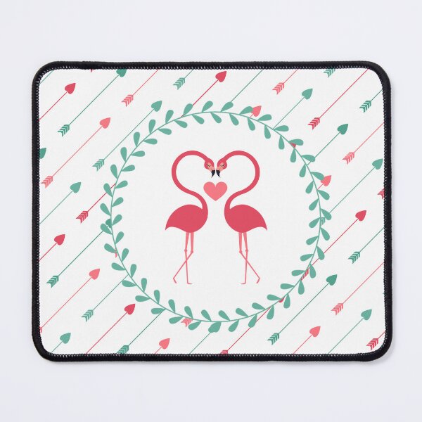 Item preview, Flamingo's in love with hearts designed and sold by PeppermintCreek.