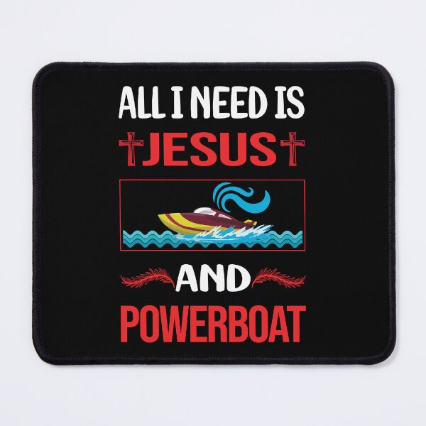 Item preview, Funny Jesus Powerboat Powerboats designed and sold by SunnyShop123.