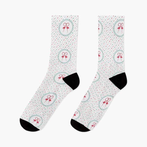 Item preview, Flamingo's in love with hearts designed and sold by PeppermintCreek.