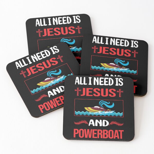 Item preview, Funny Jesus Powerboat Powerboats designed and sold by SunnyShop123.