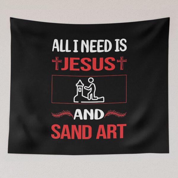 Item preview, Funny Jesus Sand Art designed and sold by SunnyShop123.