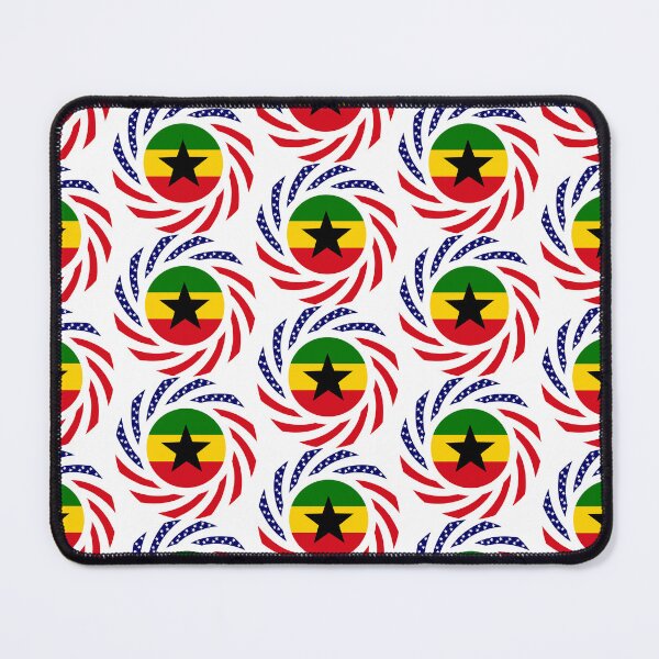 Item preview, Ghanaian American Multinational Patriot Flag Series designed and sold by Carbon-Fibre Media.