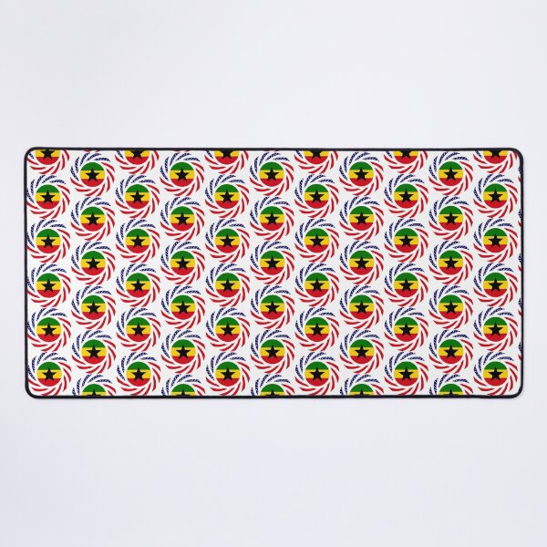 Item preview, Ghanaian American Multinational Patriot Flag Series designed and sold by Carbon-Fibre Media.