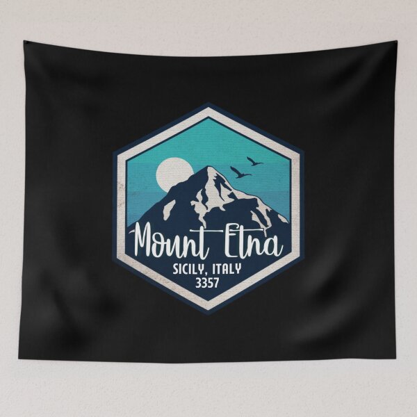 Item preview, Mount Etna, Sicily, Italy, Retro designed and sold by mountainfad.