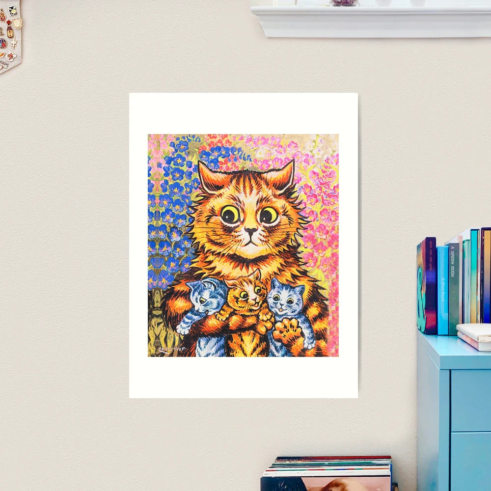 Impression D'art Louis Wain, Chats Cendrillon, Reproduction Vintage USA