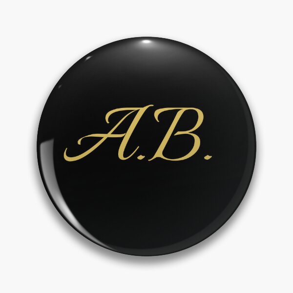 Item preview, AB Initials | Gold Lettering | Personalised Gifts designed and sold by Avo And Sriracha.