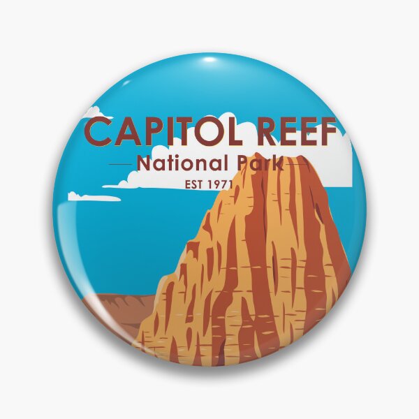 Item preview, Capitol Reef National Park Utah Cathedral Valley Loop Vintage designed and sold by KrisSidDesigns.