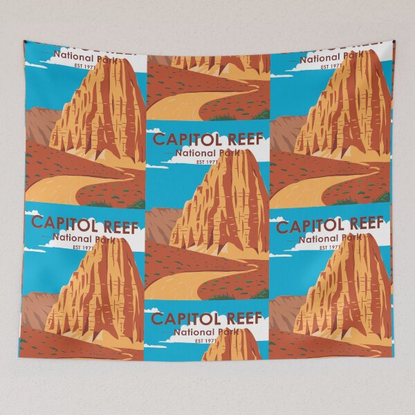 Item preview, Capitol Reef National Park Utah Cathedral Valley Loop Vintage designed and sold by KrisSidDesigns.