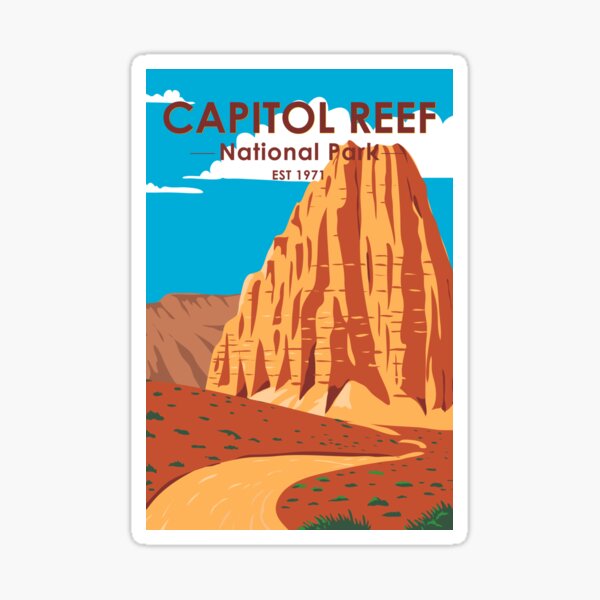 Item preview, Capitol Reef National Park Utah Cathedral Valley Loop Vintage designed and sold by KrisSidDesigns.