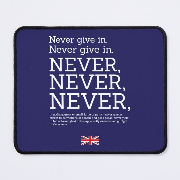 Item preview, The Lesson (Winston Churchill Quote) designed and sold by franklinprintco.