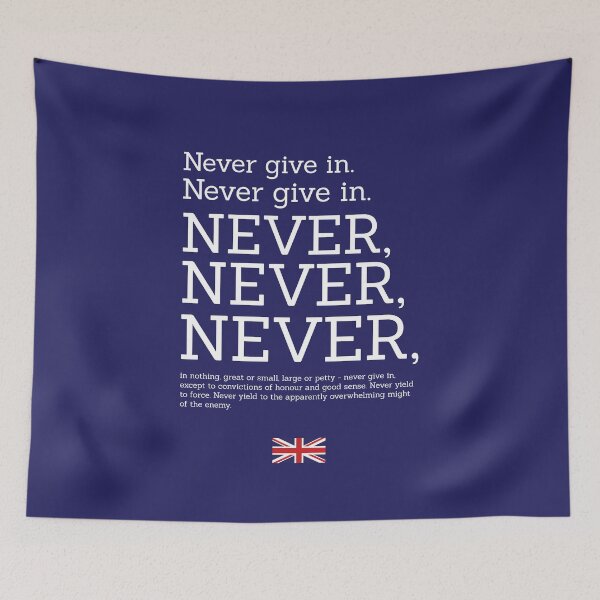 Item preview, The Lesson (Winston Churchill Quote) designed and sold by franklinprintco.