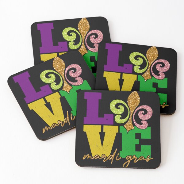 Item preview,  love Mardi Gras glitter fleur de lis love unisex - mardi gras parades and Fat Tuesday - womens mardi gras  designed and sold by Magik-Art.