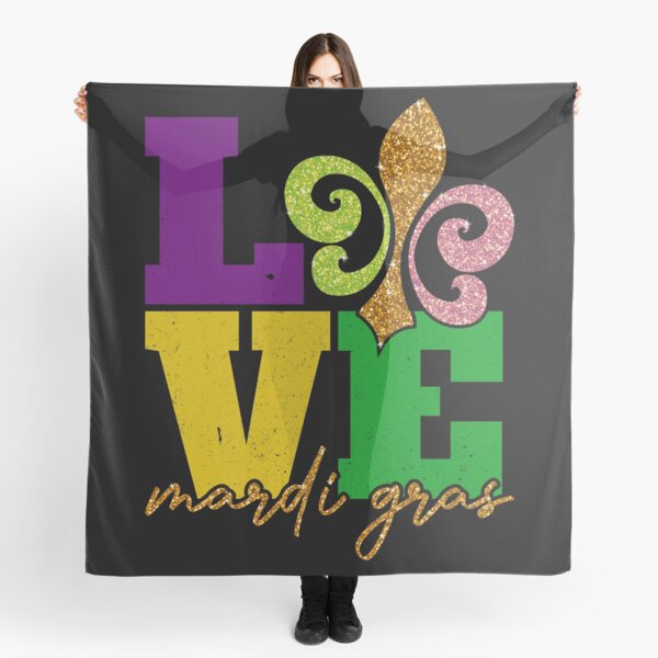 Item preview, love Mardi Gras glitter fleur de lis love unisex - mardi gras parades and Fat Tuesday - womens mardi gras designed and sold by Magik-Art.