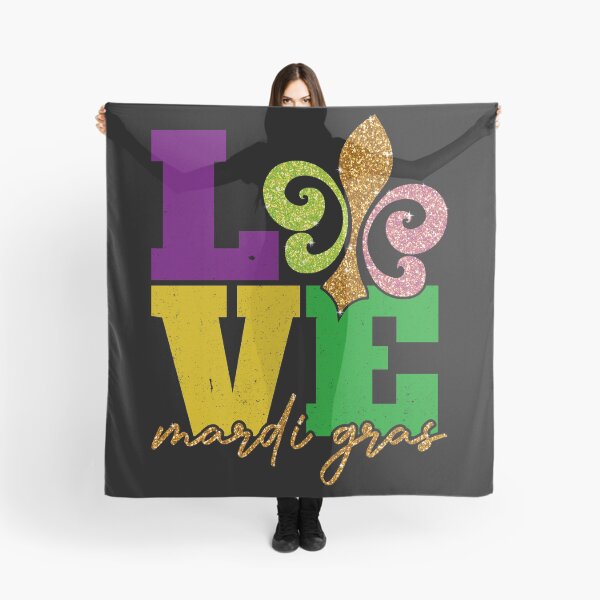 Item preview, love Mardi Gras glitter fleur de lis love unisex - mardi gras parades and Fat Tuesday - womens mardi gras designed and sold by Magik-Art.