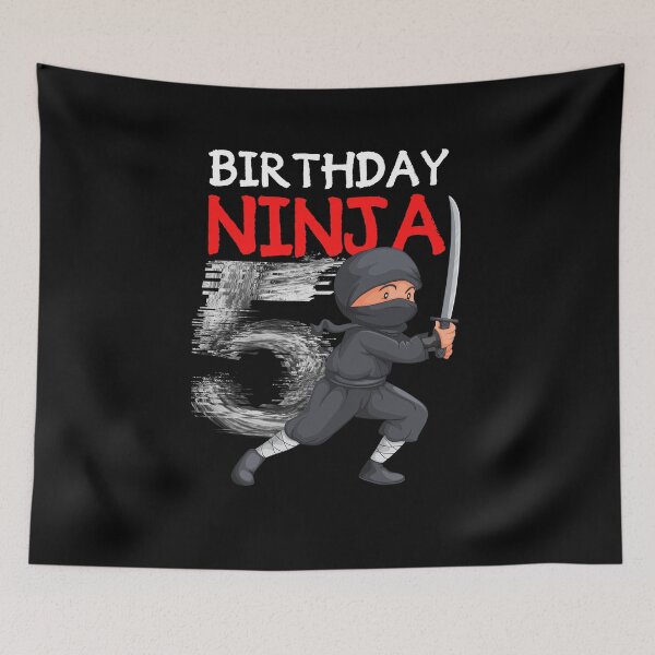 Item preview, Birthday Ninja party 5th designed and sold by Benchamart.