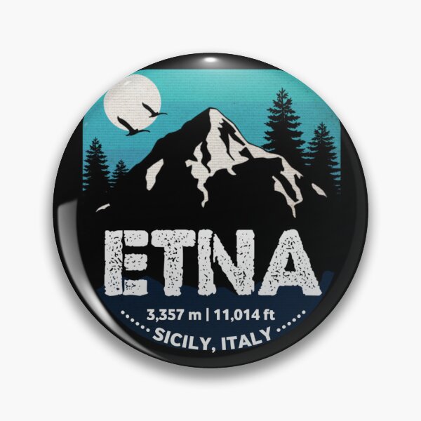 Item preview, Mount Etna, Sicily, Italy, Retro designed and sold by mountainfad.